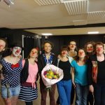 photo souvenir, et magnifique bouquet - Citrons et Nez de clown inclus - pour Yann TERRIEN