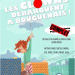 L'affiche du spectacle de clown, réalisée par Elodie Piet
